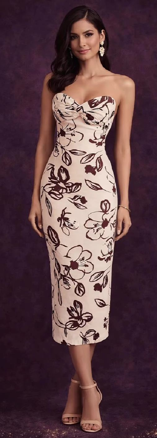 Silver Evening Dress